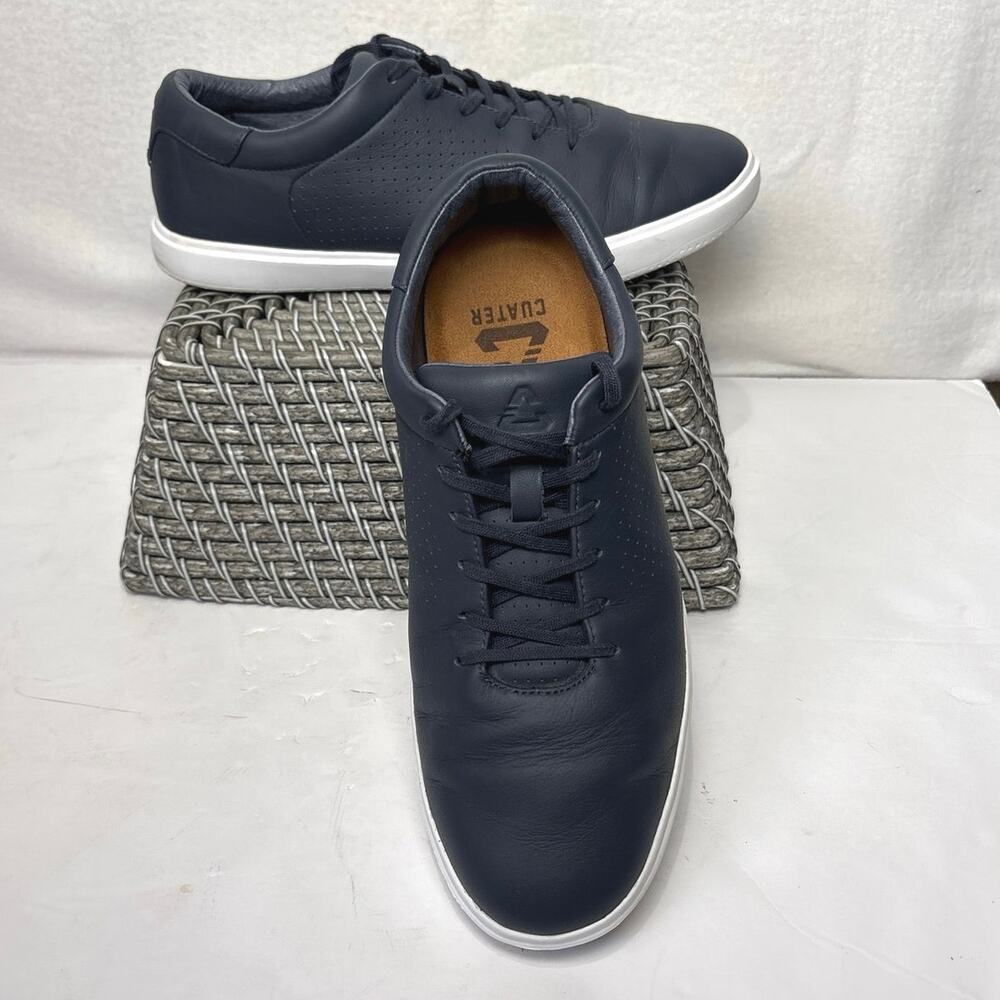 Cuater by Travis Mathew Phenom Leather  Shoes Size 10 Dark Blue 4MT090